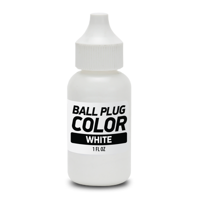 White Ball Plug 1 Fluid Ounce Bottle