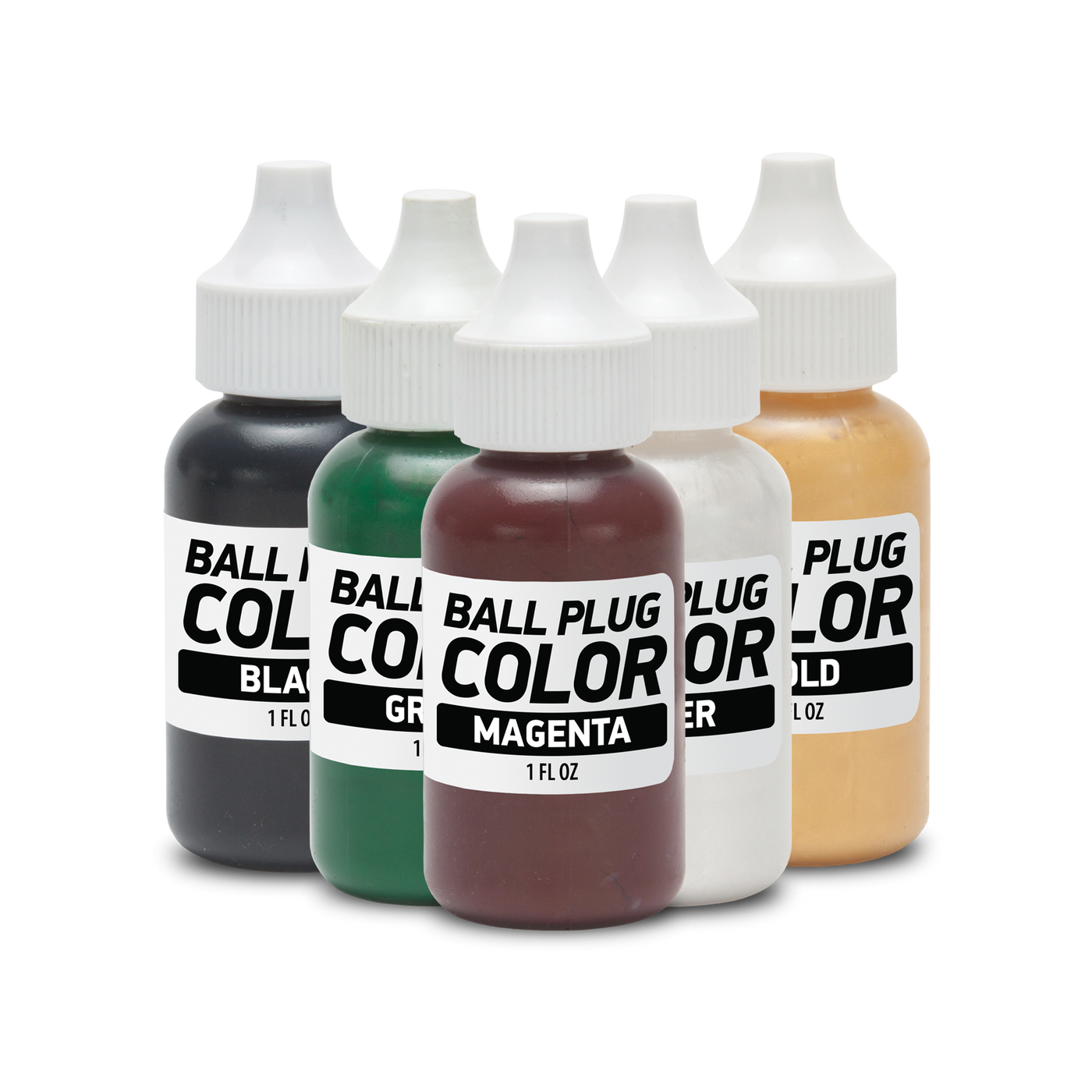 Group arrangement of Ball Plug colors